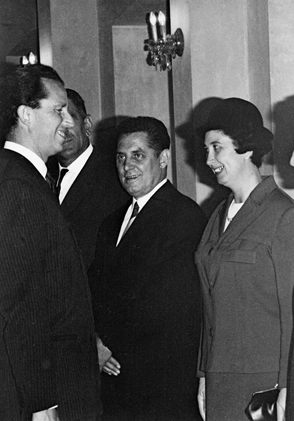Ontmoeting met koning Boudewijn in 1966